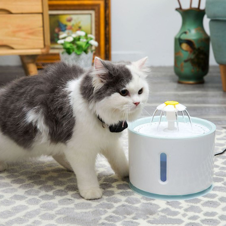 Customized LED Automatic Pet Water Feeder Low Noise Smart Dog Cat Water Fountain