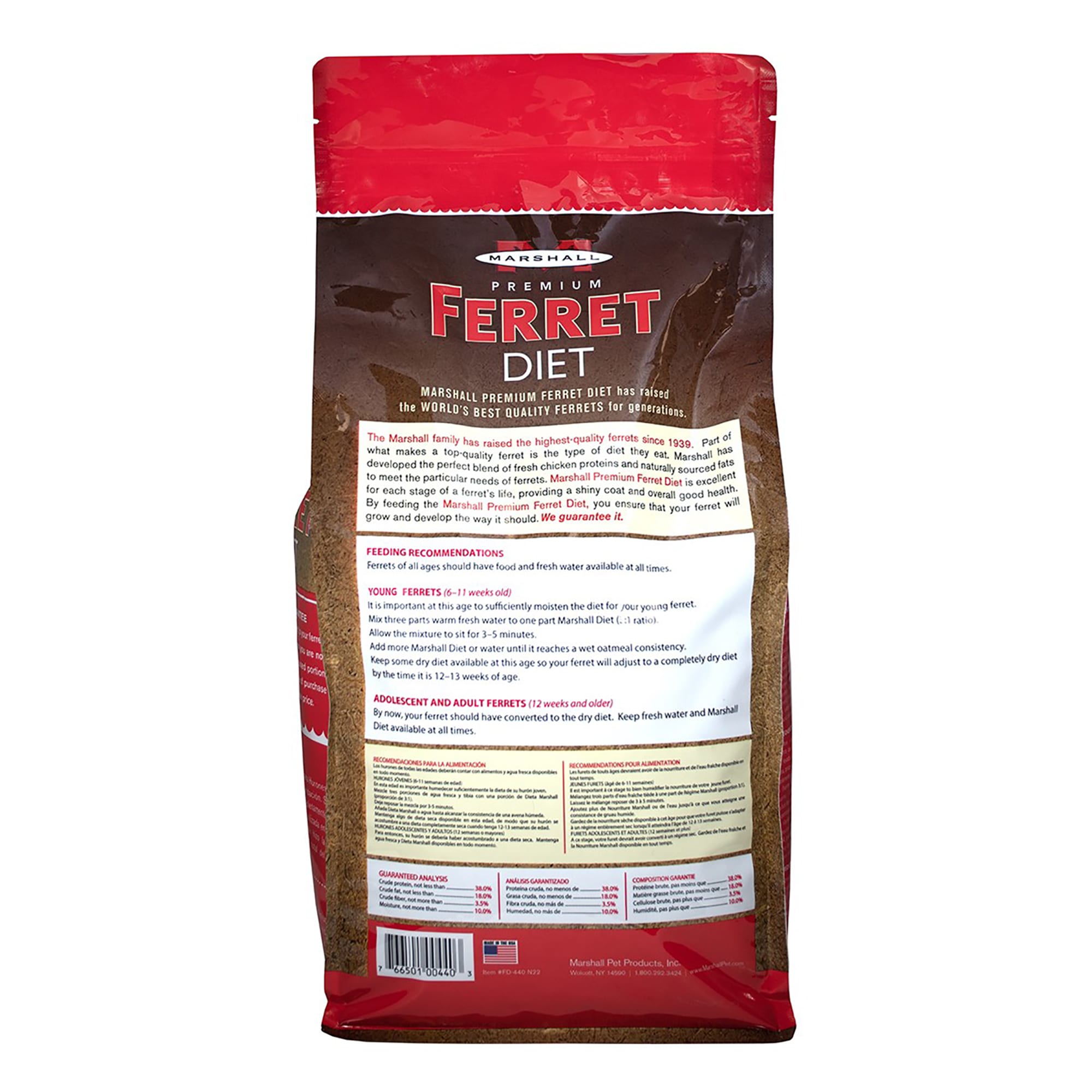 Marshall Pet Products Premium Ferret Diet Food, 6 lbs.