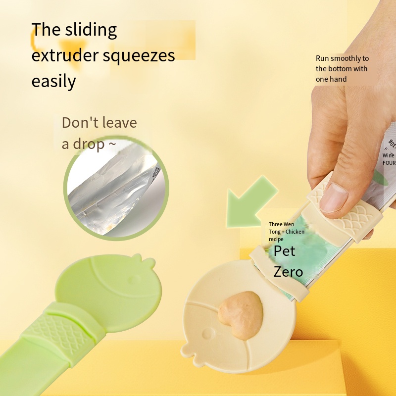 1pcs Dropshipping Used Cat Spoon for Squeezing and Supplying Cat Snacks in Dog Feeders Pet Supplies for Lizards