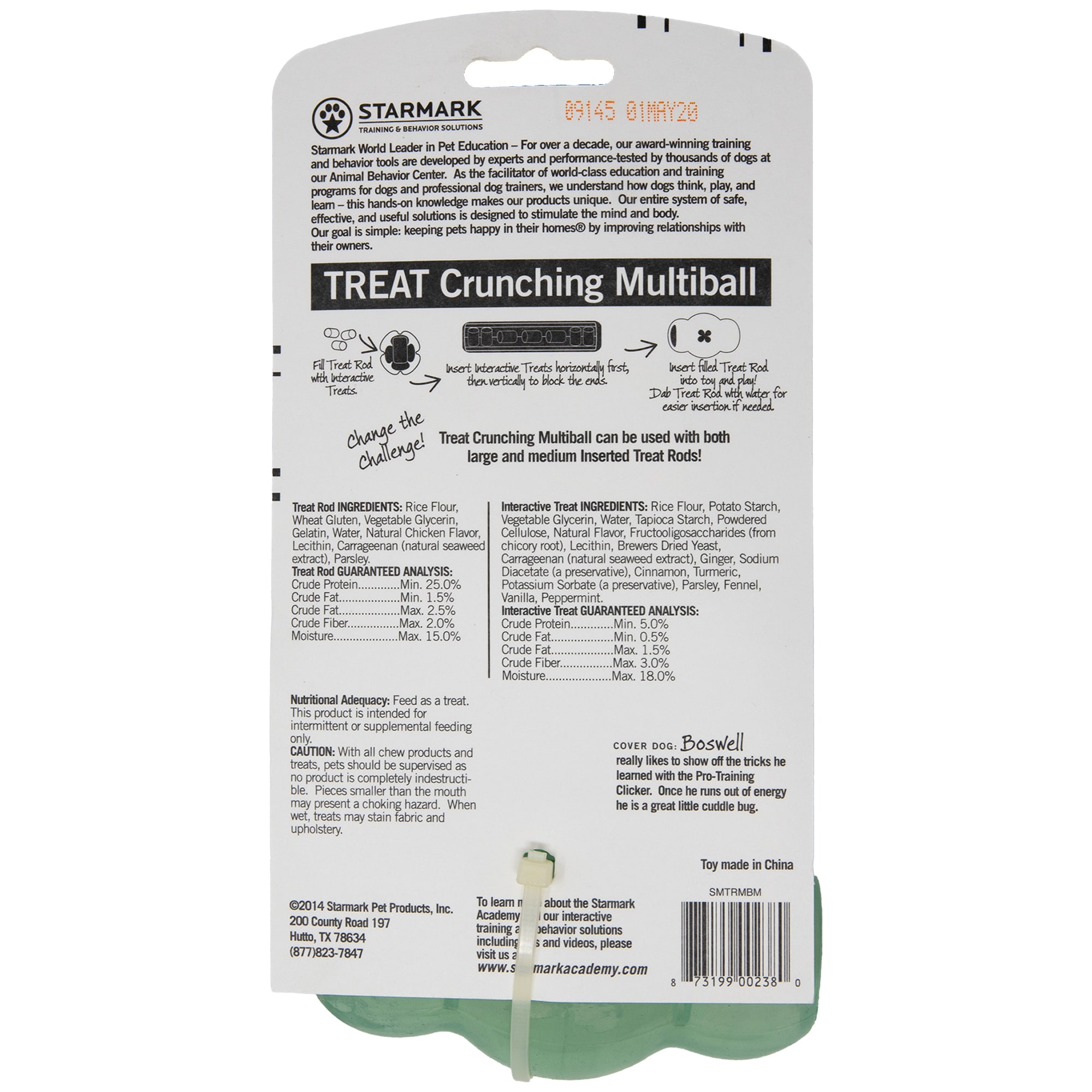 Starmark Treat Crunching Multiball for Dog, Medium