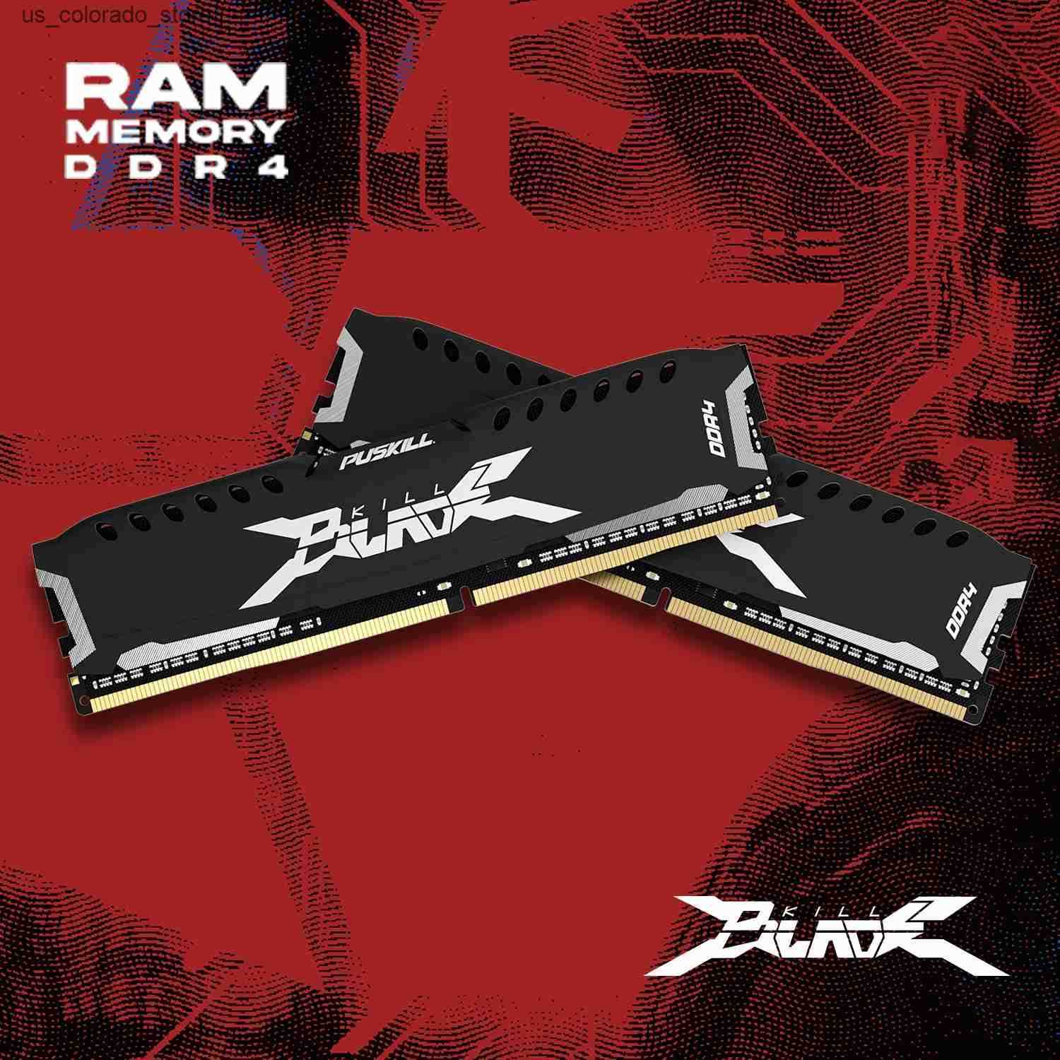 RAMs PUSKILL Memria RAM DDR4 16GB 8GB 1.2V 3200MHz 2666MHz Desktop Computer UDIMM Cooling Vest Memory Memoria L240910