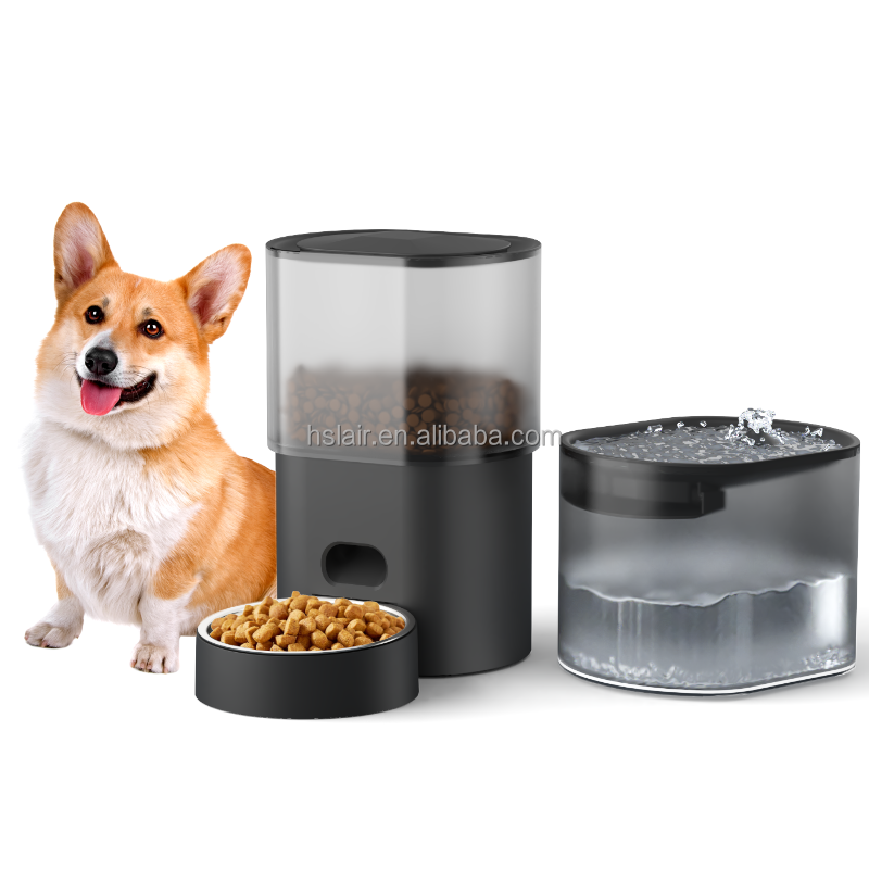 Pet Feeder Large Capacity Automatic 2 In 1 Design Pet Feeder Portable