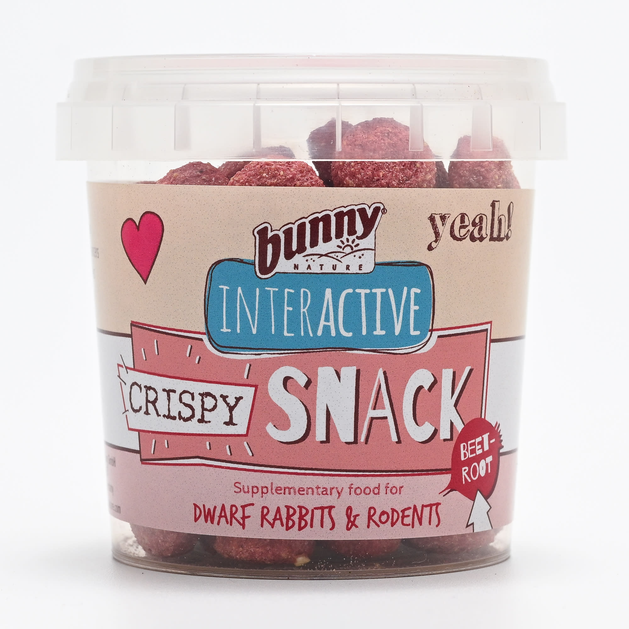 Bunny Nature Crispy Snack Craker Beetroot Supplementary Dry Rabbit & Rodent Food, 1.8 oz.