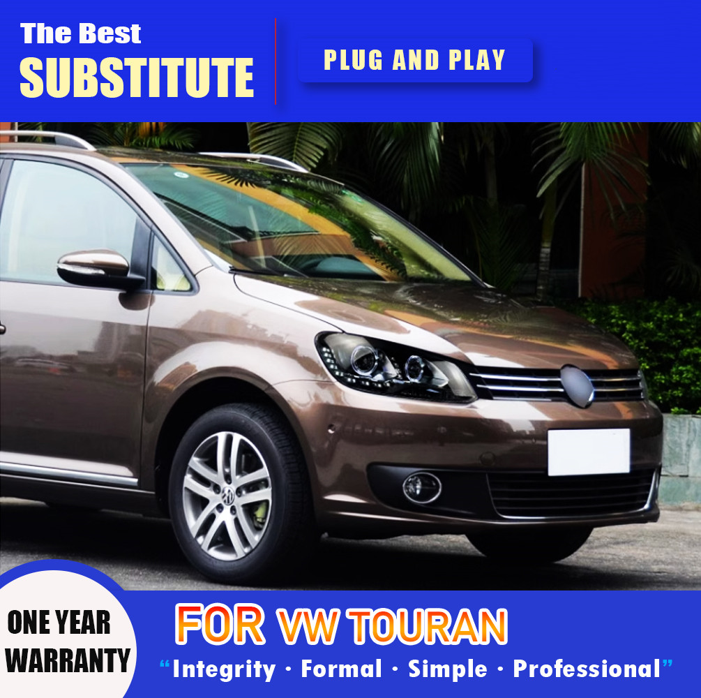 Headlights for VW Touran LED Headlight 2010-20 15 Head Lamp Upgrade DRL Dynamic Signal Lamp Front light Assembly