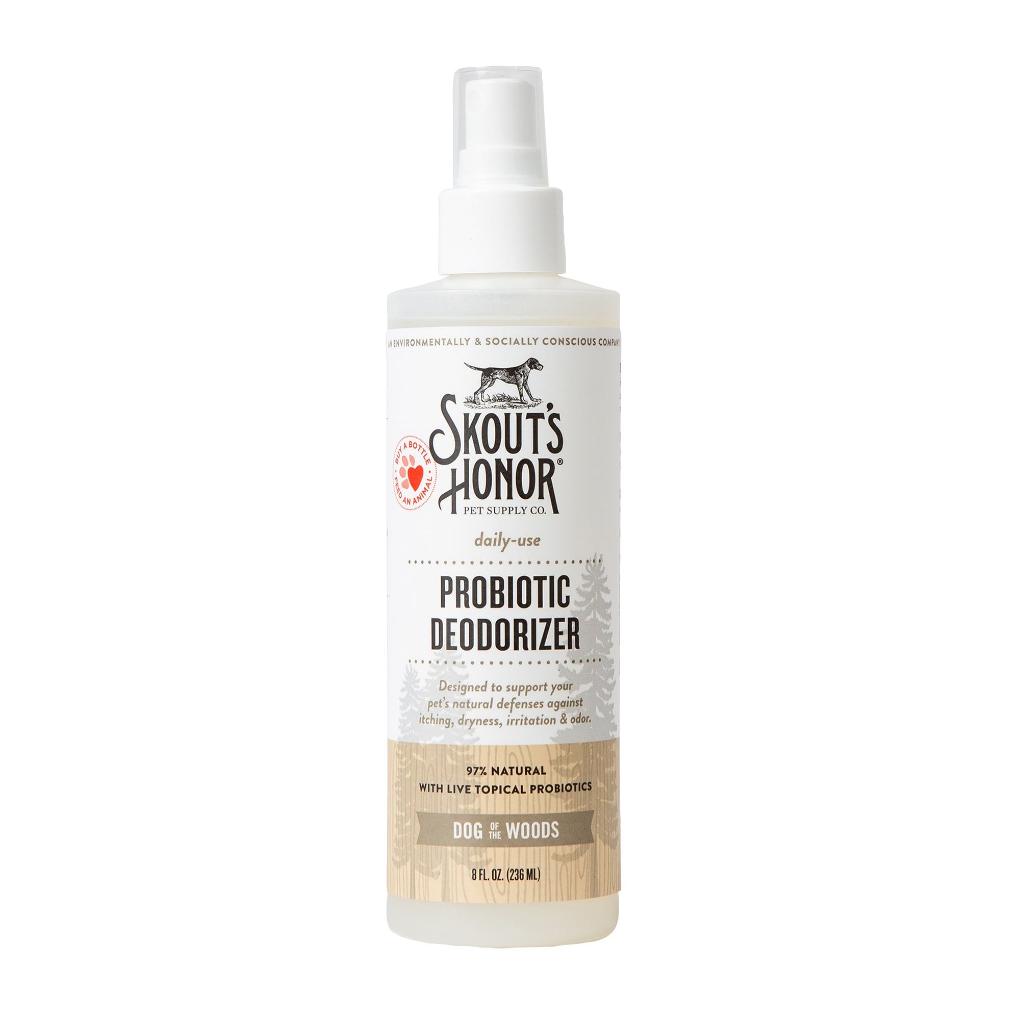 Skout's Honor Probiotic Daily Use Dog of the Woods Deodorizer, 8 fl. oz.