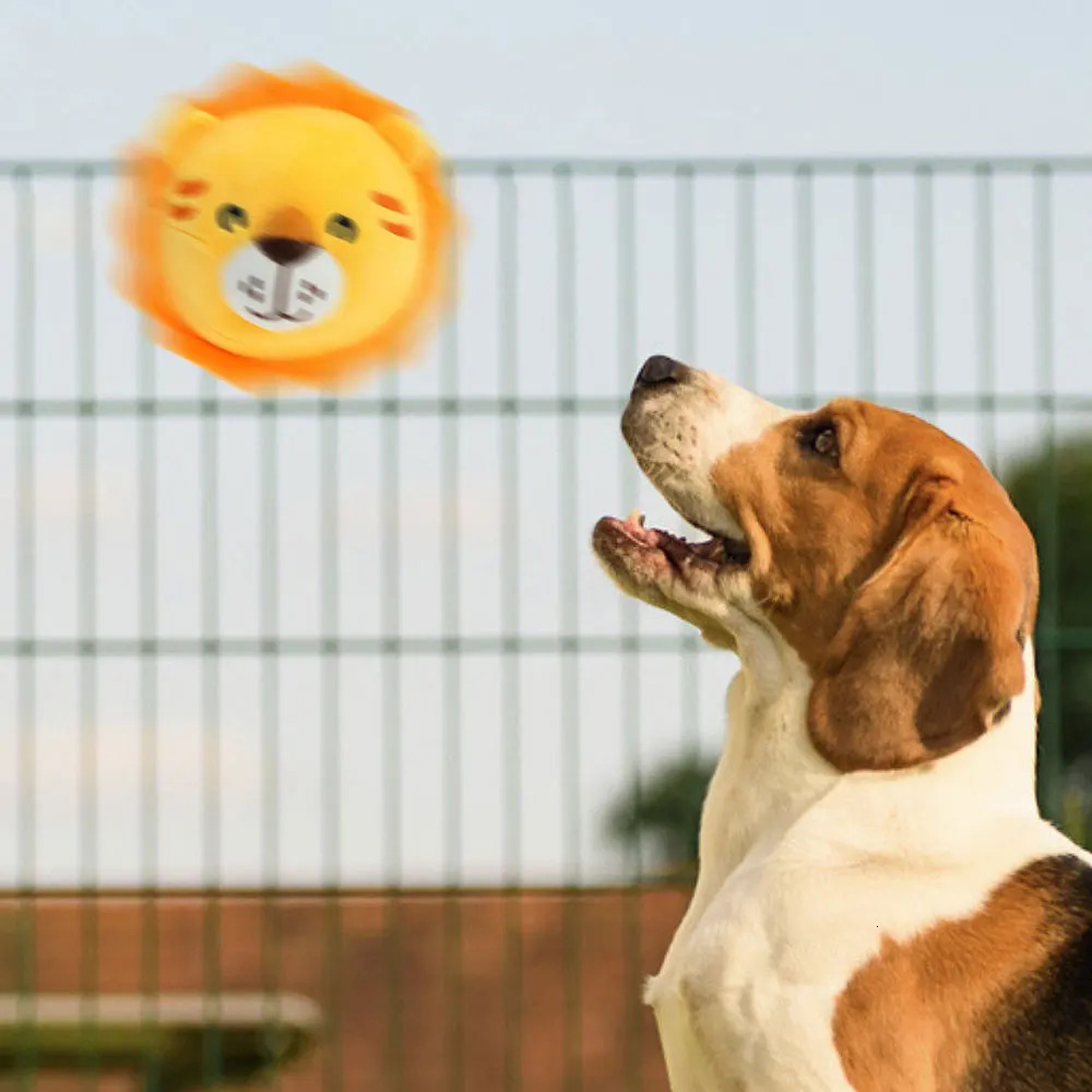 Puppy Ball Active Moving Pet Plush Toy Singing Dog Chewing Squeaker Fluffy Toy 241125