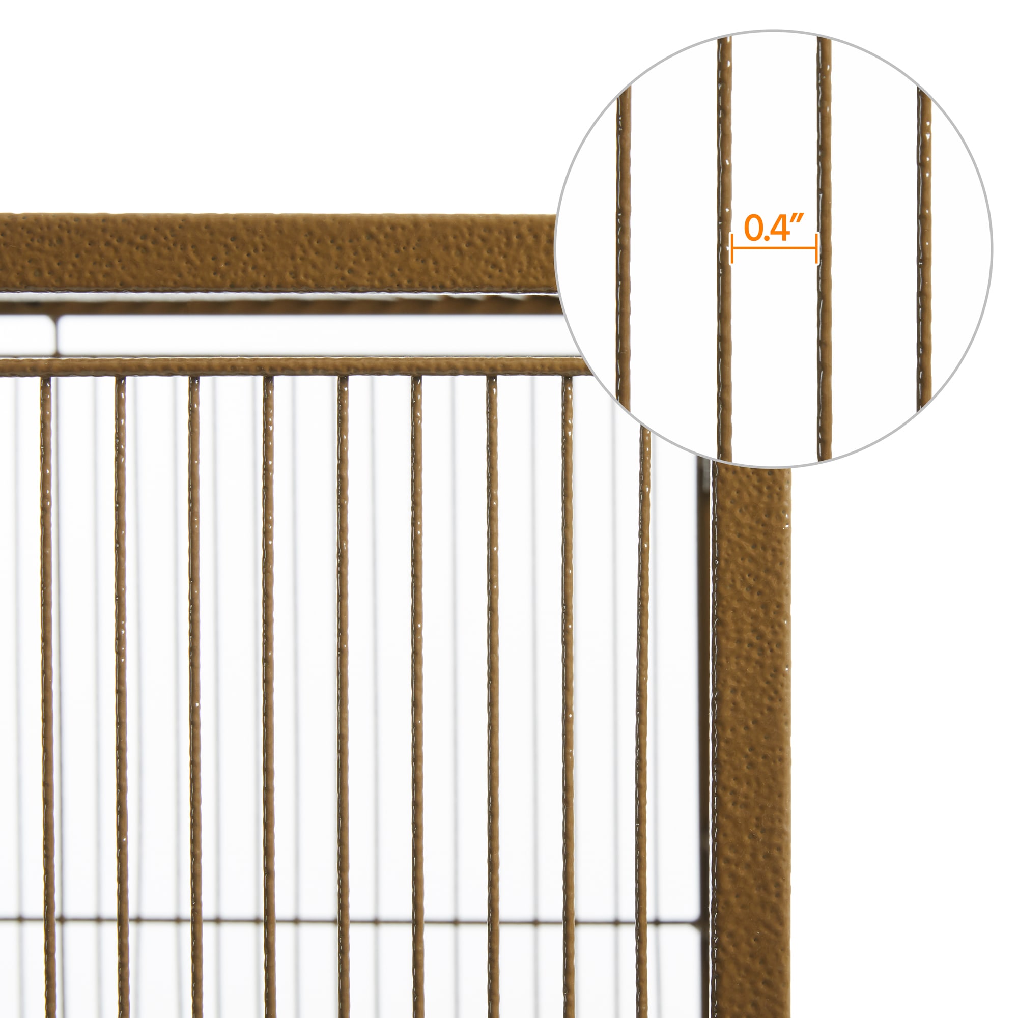 Topeakmart Palmer Green Metal Bird Cage with Rolling Detachable Stand, 53.5" H