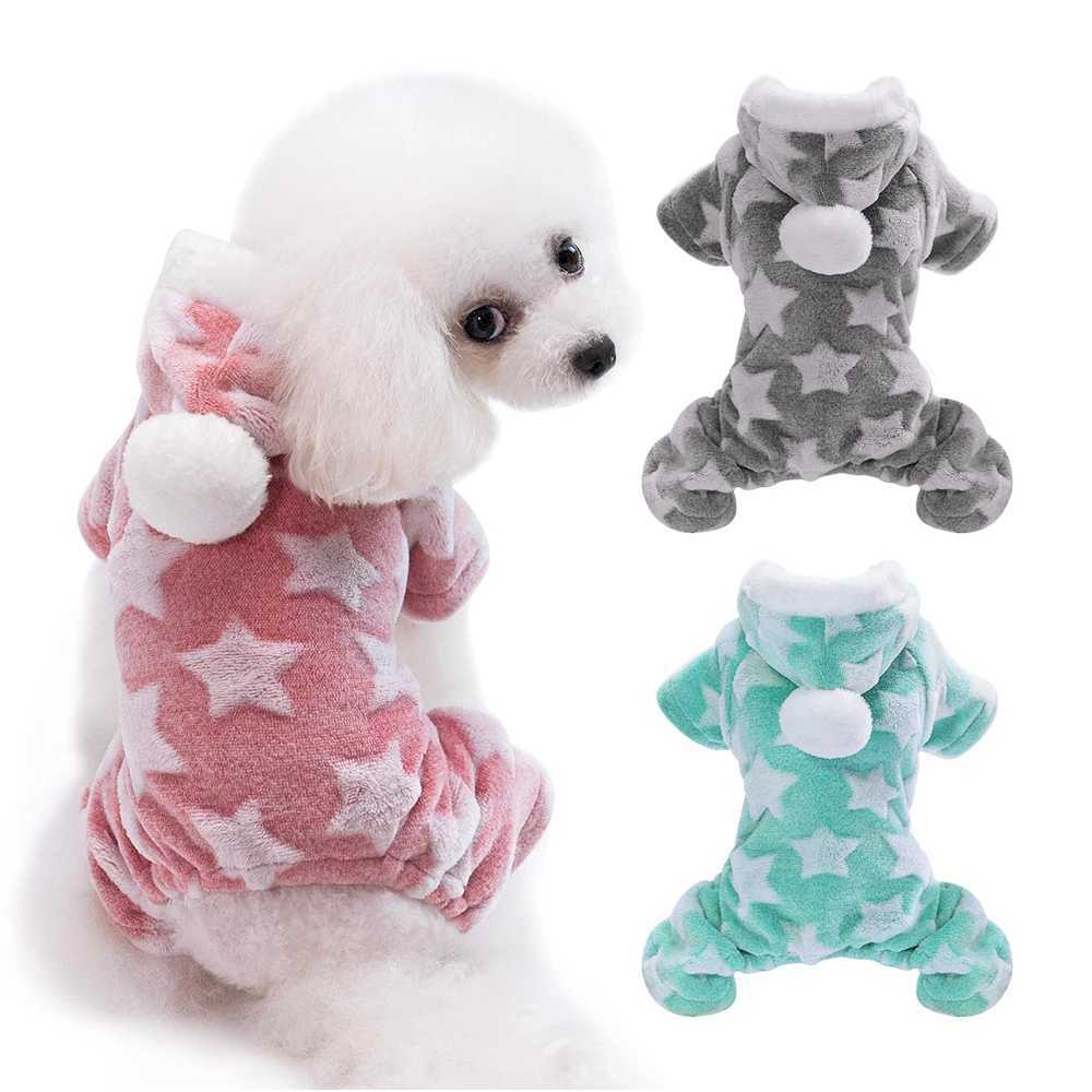 Soft Dog Clothes Fleece Puppy Chihuahua Clothing Winter Cat Coat Jumpsuit Dog Costume Hooded Pajamas For Small Medium Dogs CatsXJ241125