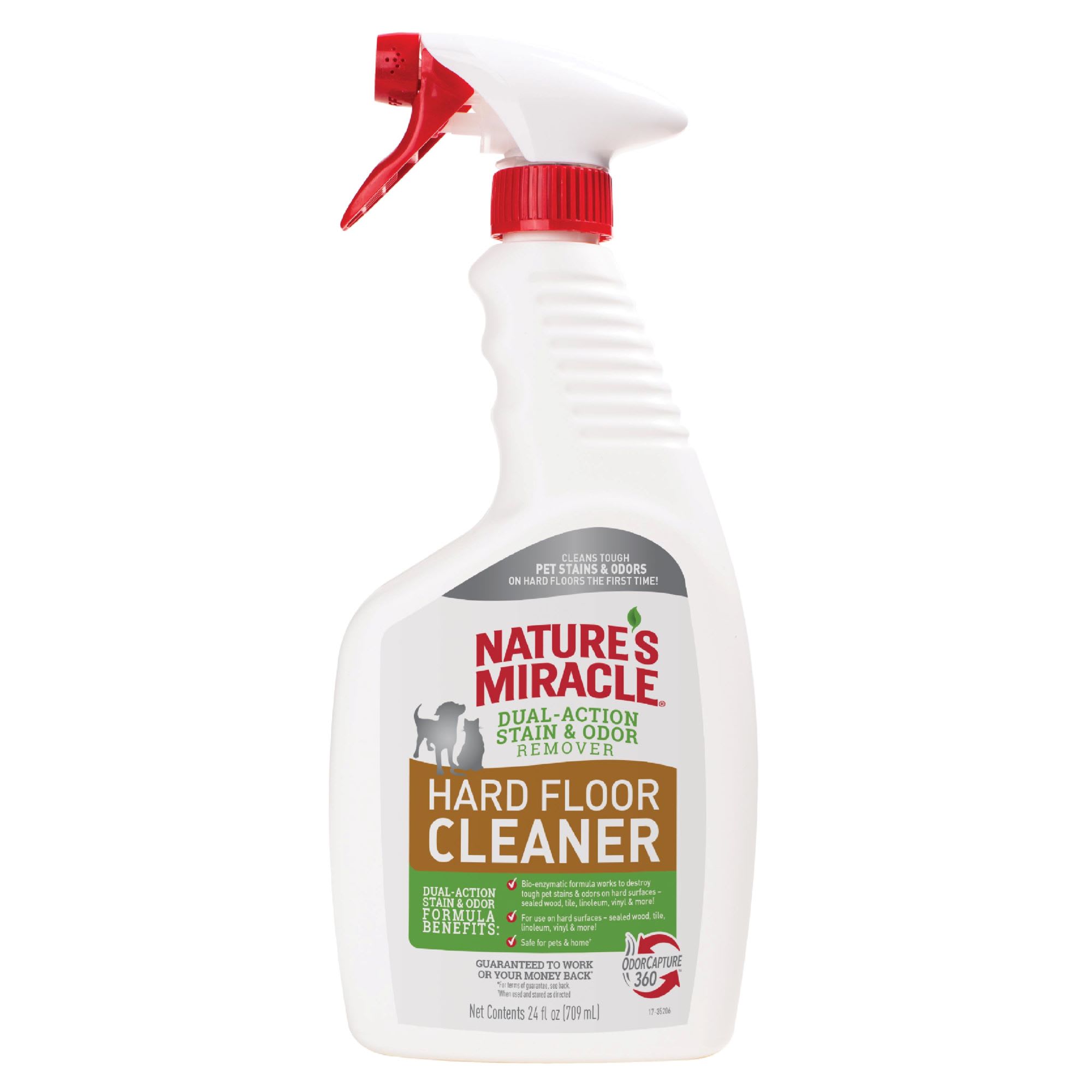 Nature's Miracle Dual-Action Hard Floor Cleaner, Pet Stain & Odor Remover, 24 fl. oz.