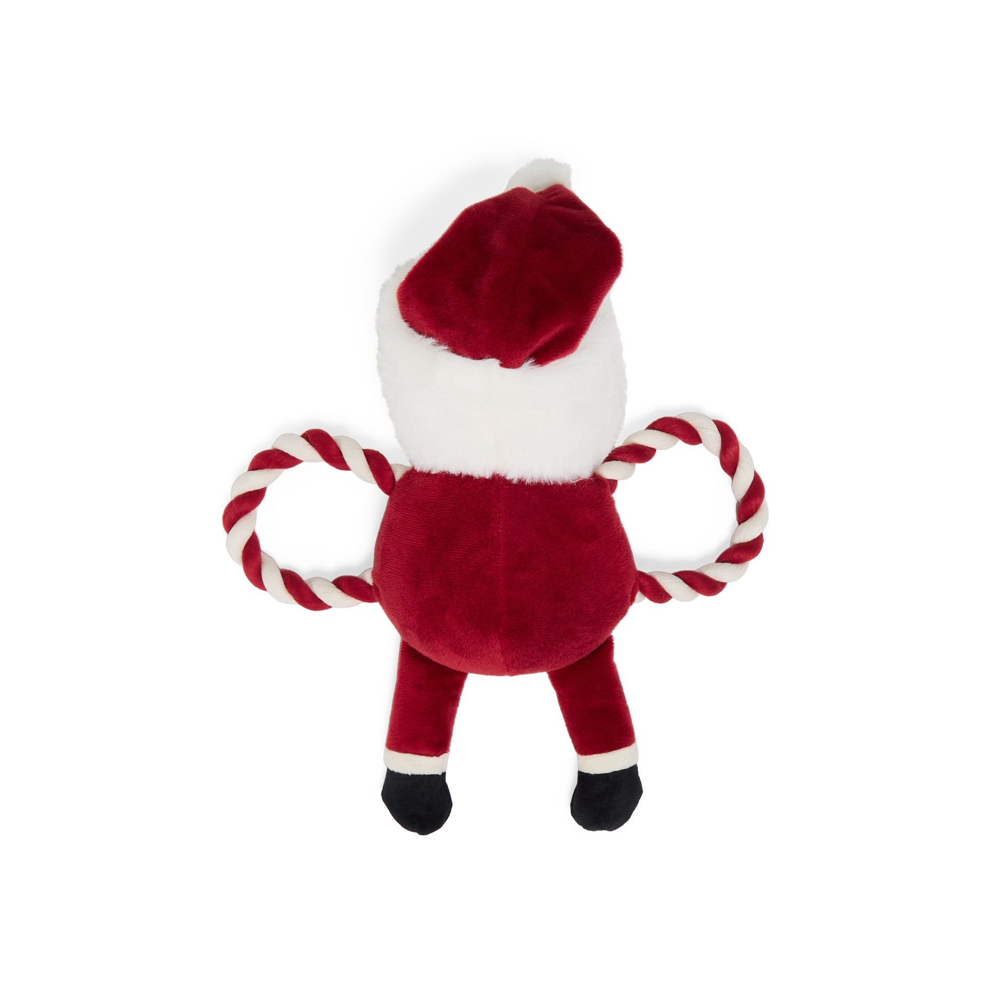 Merry Makings Plush Rope Santa Dog Toy, Large