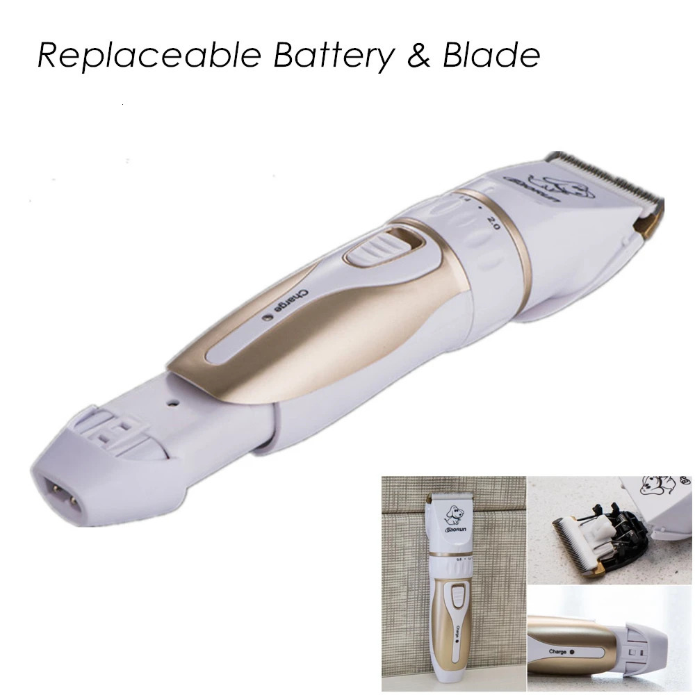 BaoRun P2 P3 Professional Pet Cat Dog Hair Trimmer Rechargeable Animal Grooming Clipper Shaver Dog Hair Cutting Machine Comb Kit 241125