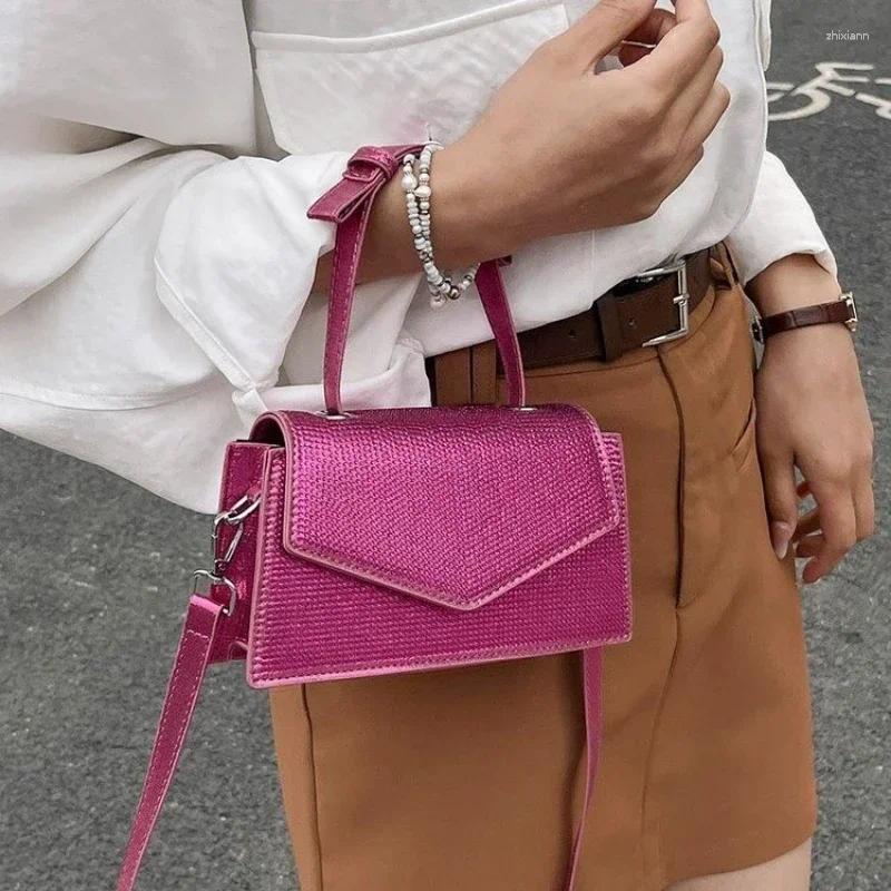 2025 NEW 2025 NEW Totes High Appearance Solid Color PU Quality Shoulder Bag Buckle Versatile Fashion Handbag Soft Simple Crossbody zhanyishengli