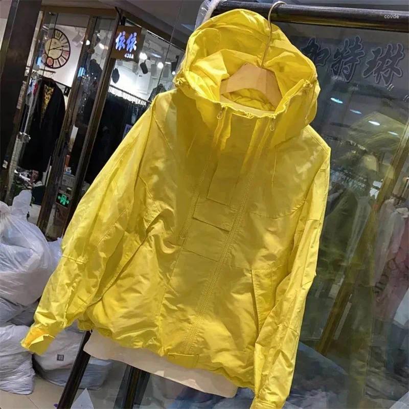 Women's Jackets: Sun-Protective Thin Summer Long-Sleeved Hooded Windbreaker