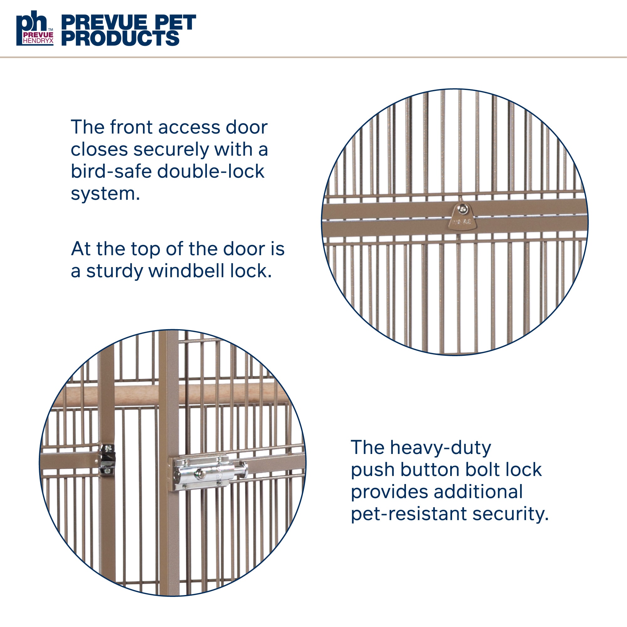Prevue Pet Products Signature Select Series Wrought Iron Bird Cage in Coco Brown