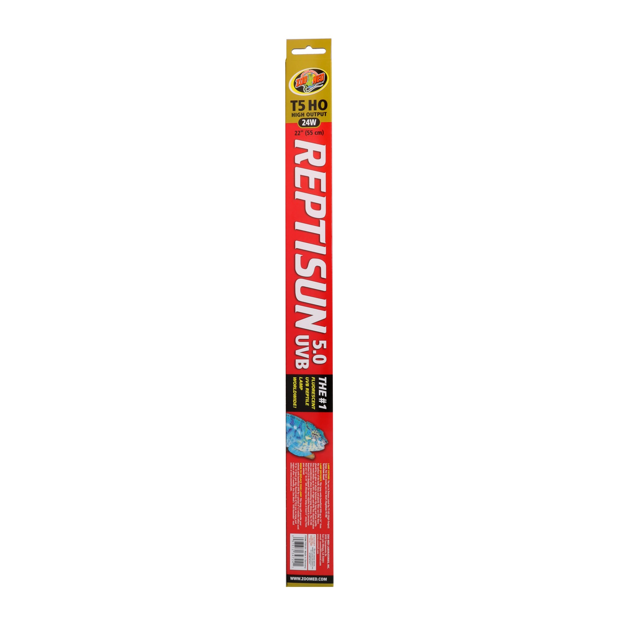 Zoo Med ReptiSun 5.0 HO T5 UVB Lamp, 22" L, 24 Watts