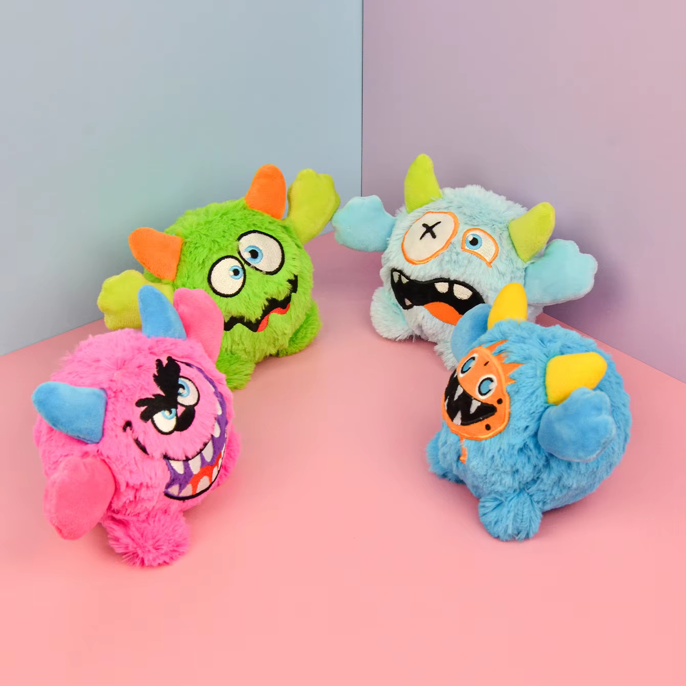 MIDEPET Monster Pet Squeaky Plush Toys for Puppies and Dogs Interactive Fun Wholesale Dog Toys Customizable Halloween