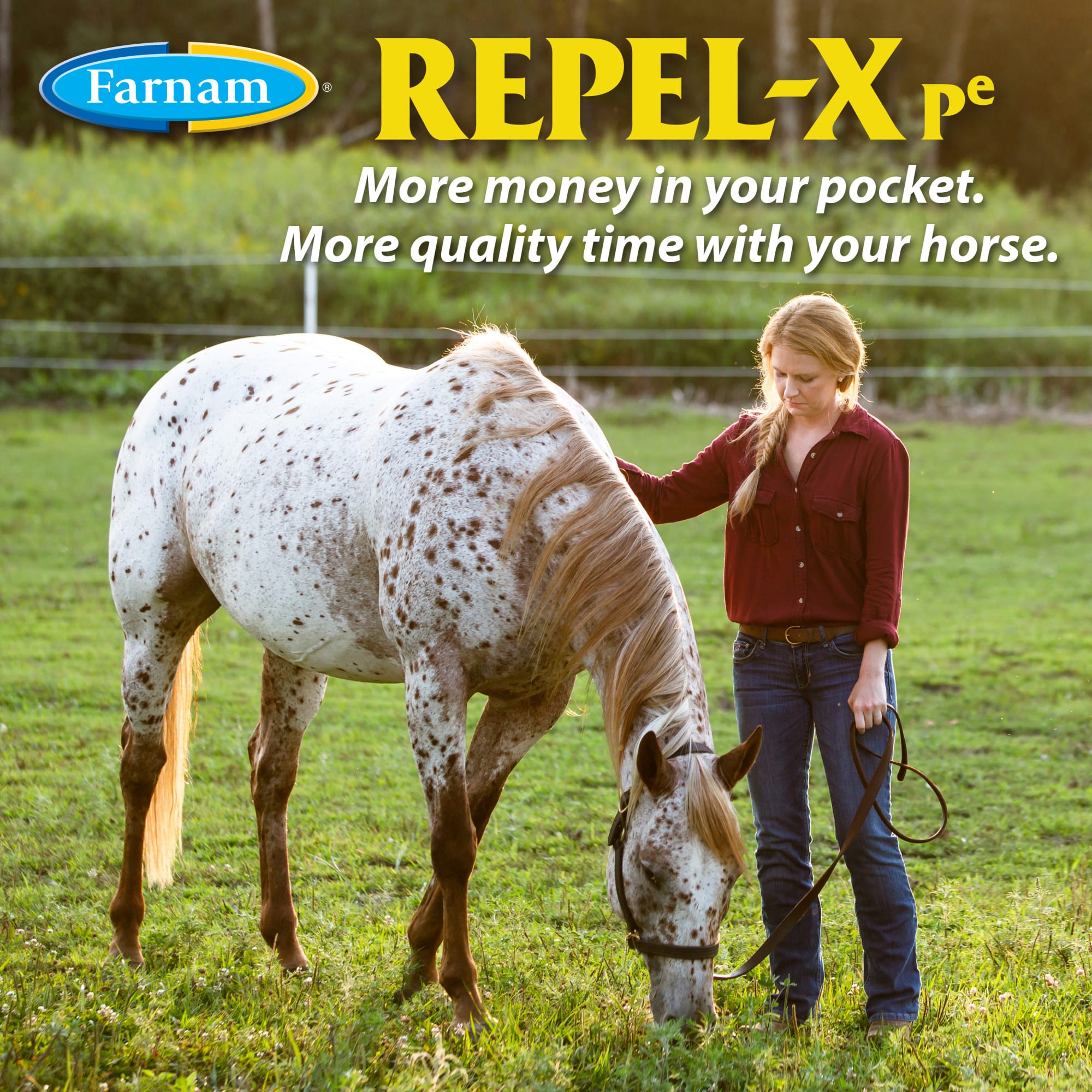 Farnam Repel-X Pe Emulsafiable Fly Spray for Horses, 32 fl. oz.