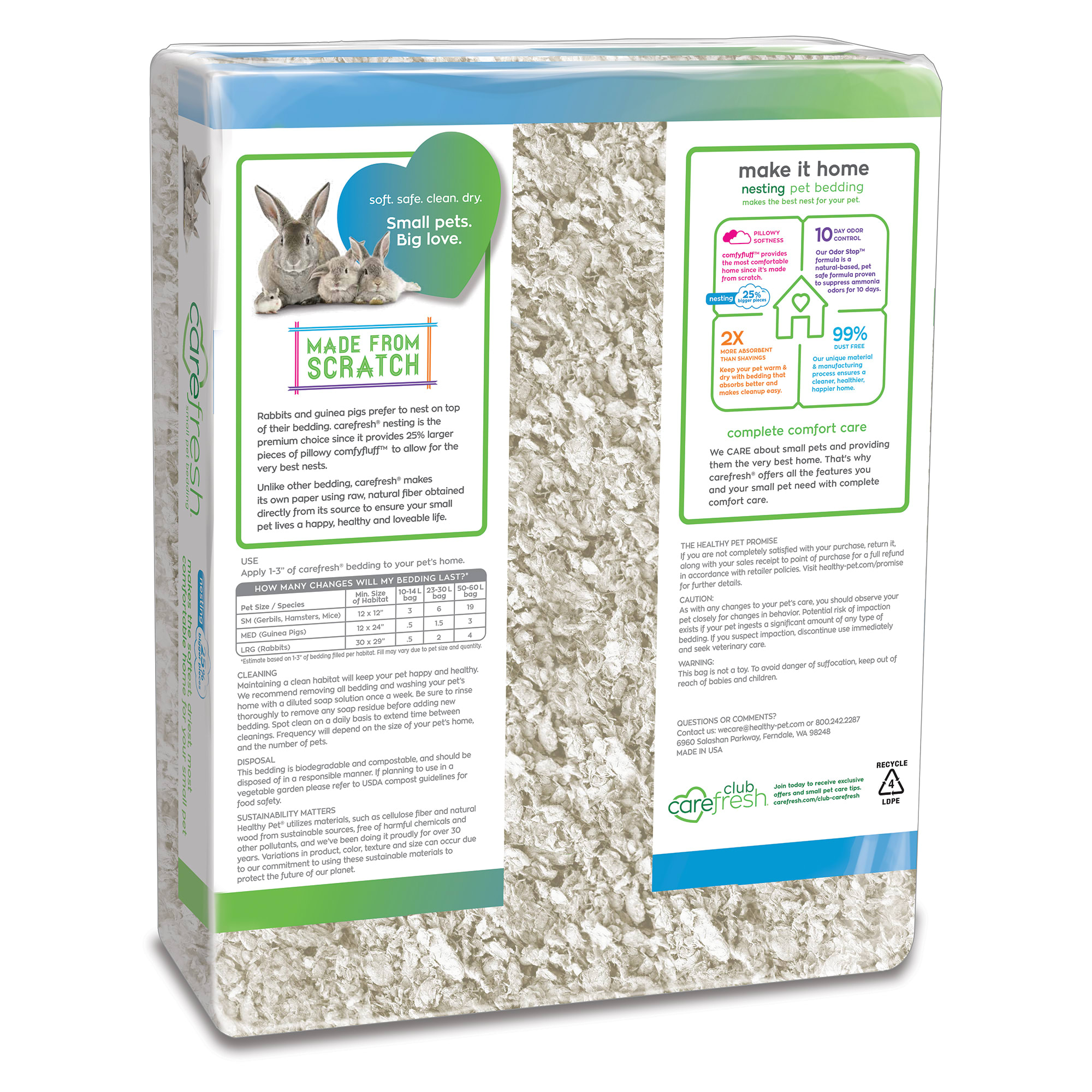 Carefresh White Nesting, 50 Liter
