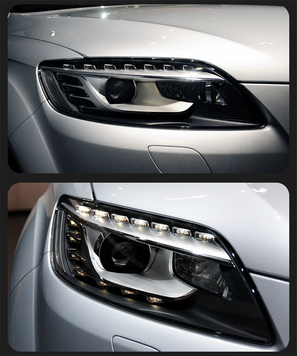Headlight For AUDI Q7 LED Headlight 2006-2009 Headlights Q7 Tear Eye Style LED Daytime Running Lights Front Signal Lamp - view 8
