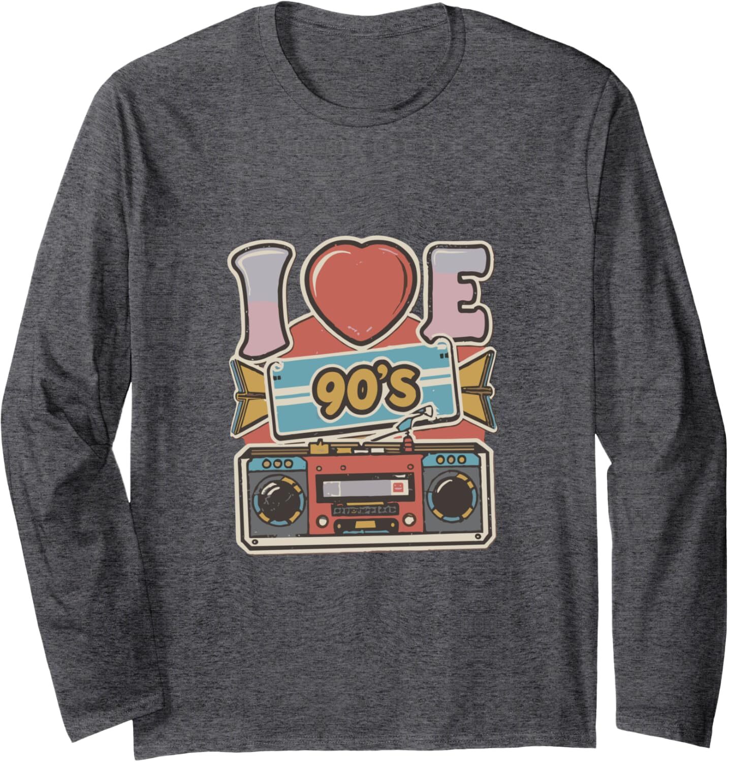Long Sleeve Shirts for Men sweatshirt I Love the 90s - Funny 90s Meme Long Sleeve Streetwear Casual tops clothes color