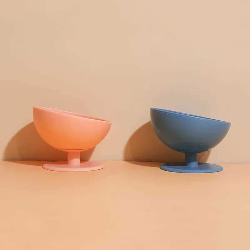 Cat Bowl Tilt Design High Foot Anti-overturning Neck Protection Food-Grade Feeding Dish Large Capacity Small Dog Food FeederXJ241125