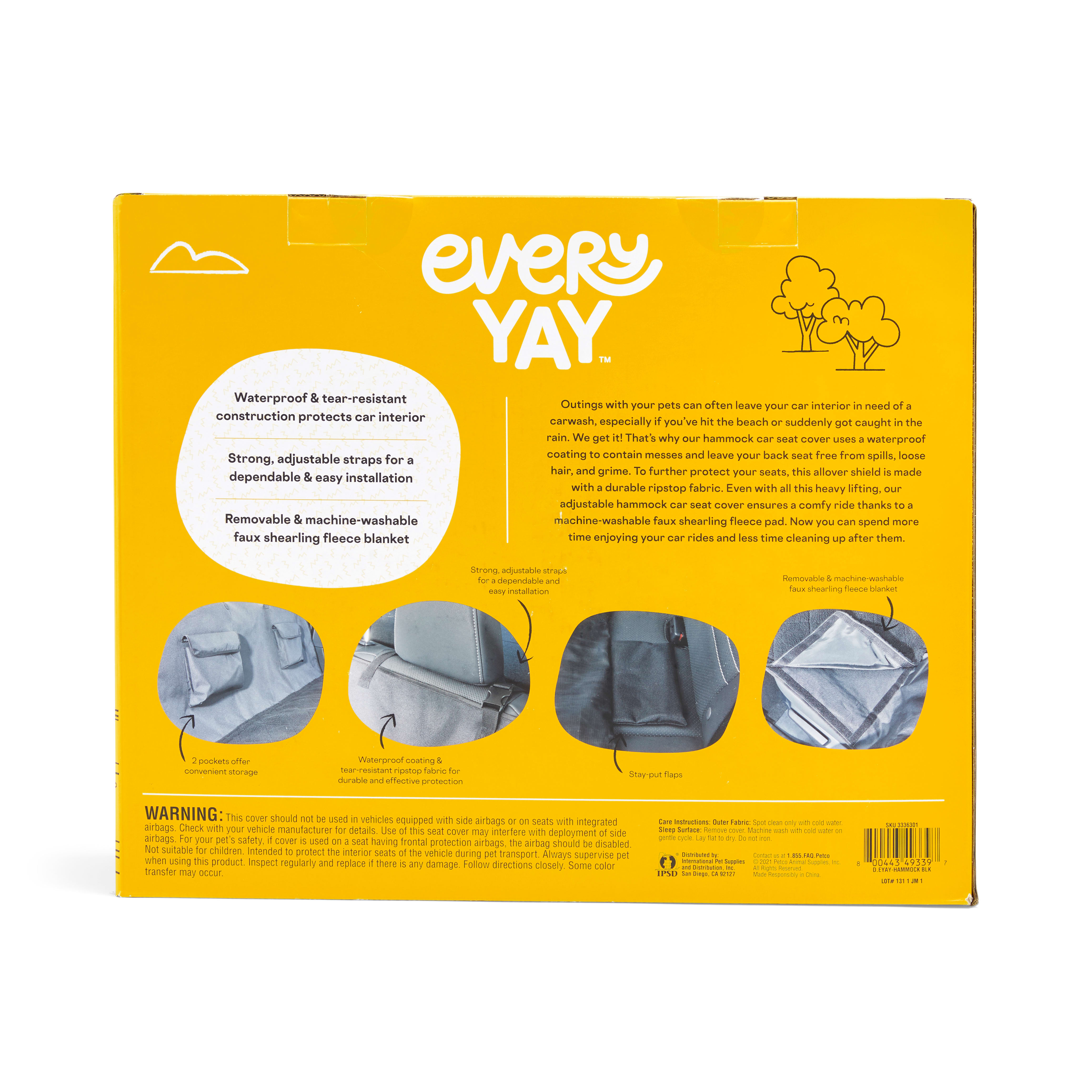 EveryYay Essentials Road Trippin' Black Car Hammock