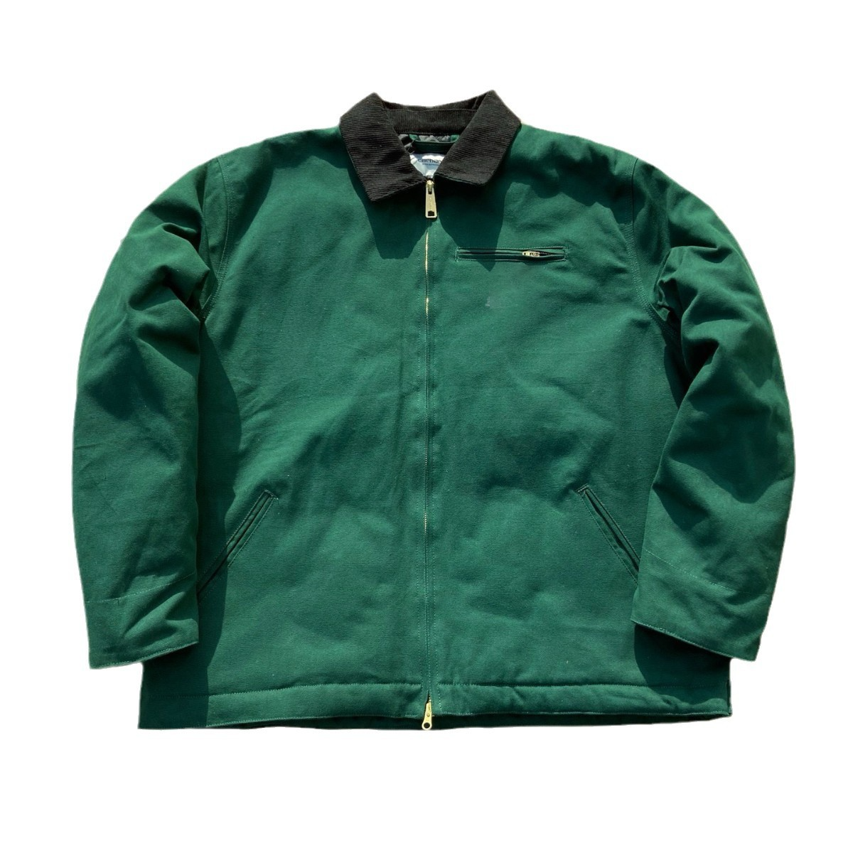 jacket designer jacket mens jackets classic vintage style canvas jacket zip jacket Heavy industry washed work jacket