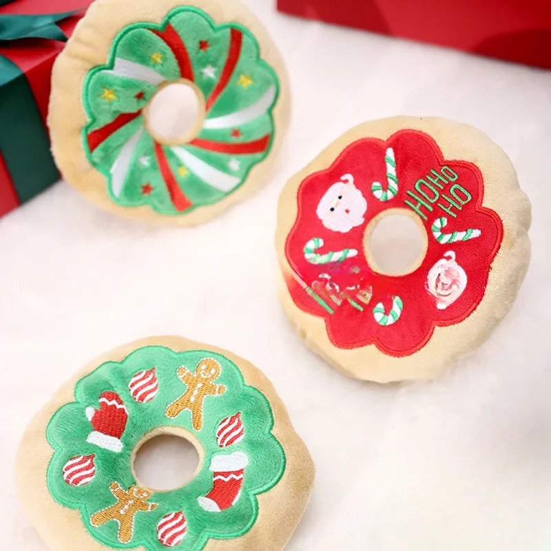 Pet Teddy with Kittens and Dogs Singing and Accompanying Plush Christmas Circle Toys Puppy Toys Dog Accessories Plush 241125