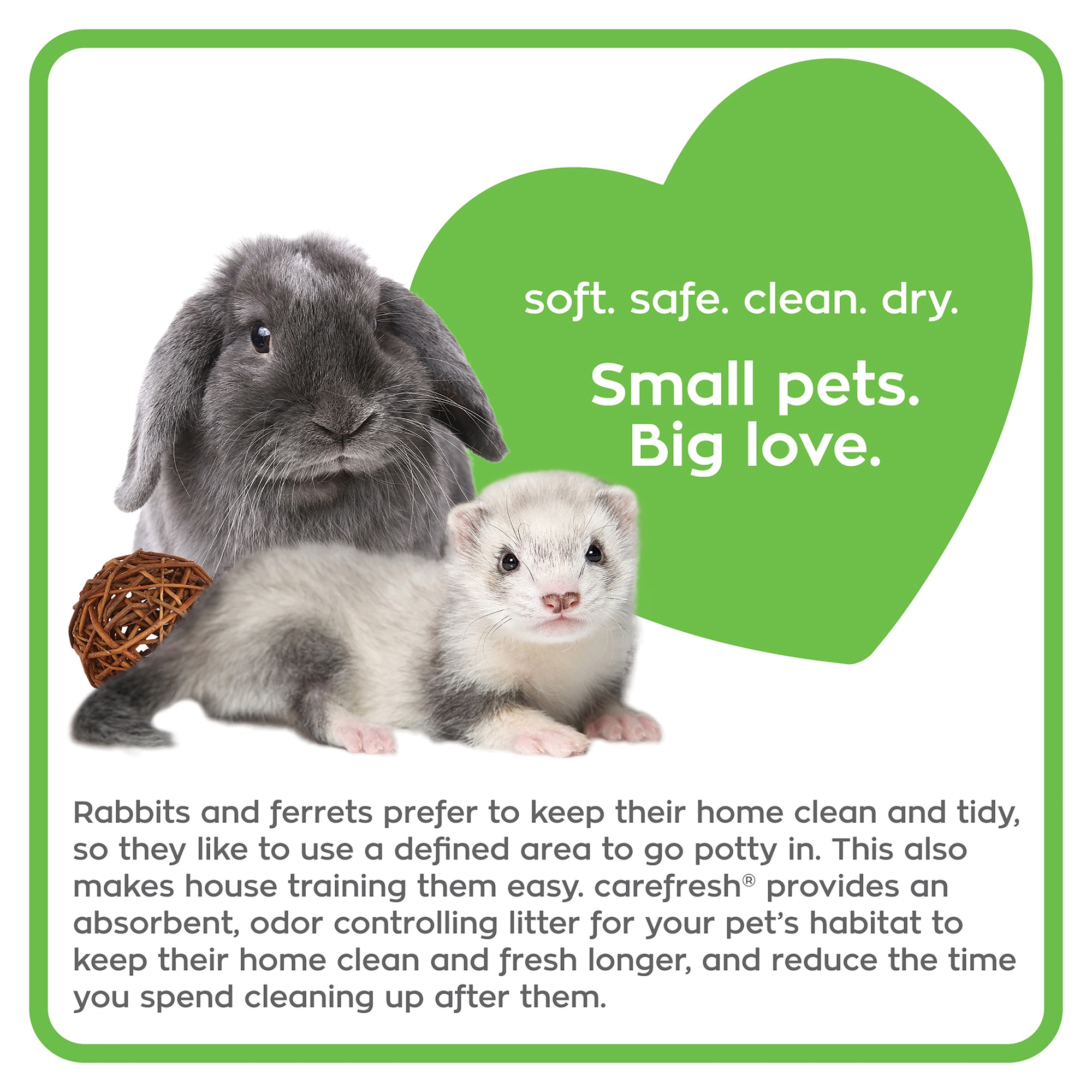 Carefresh Rabbit & Ferret Litter, 4.5 lbs.