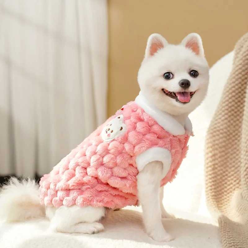 Winter Pet Dog Vest Jacket Fleece Warm Dog Clothes Fashion Puppy Coat Soft Cat Overcoat Pet Jacket Coat Chihuahua Dog CostumesXJ241125