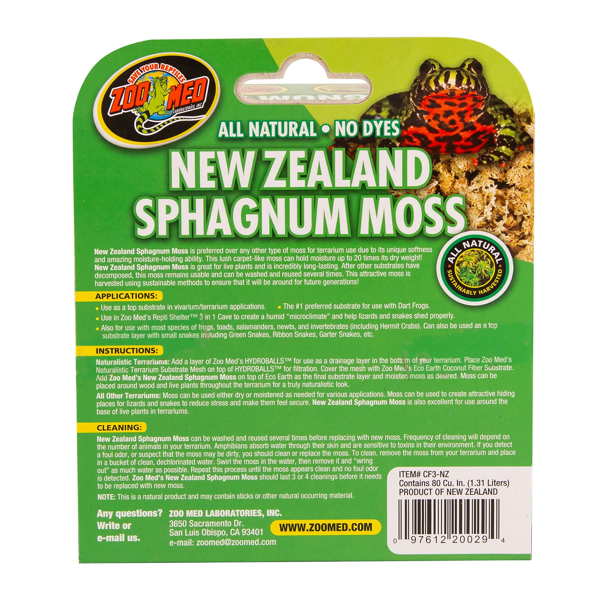 Zoo Med New Zealand Sphagnum Moss
