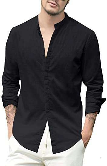 European And American Men's En Cardigan Solid Color Casual Stand Collar Long Sleeved Ing B4