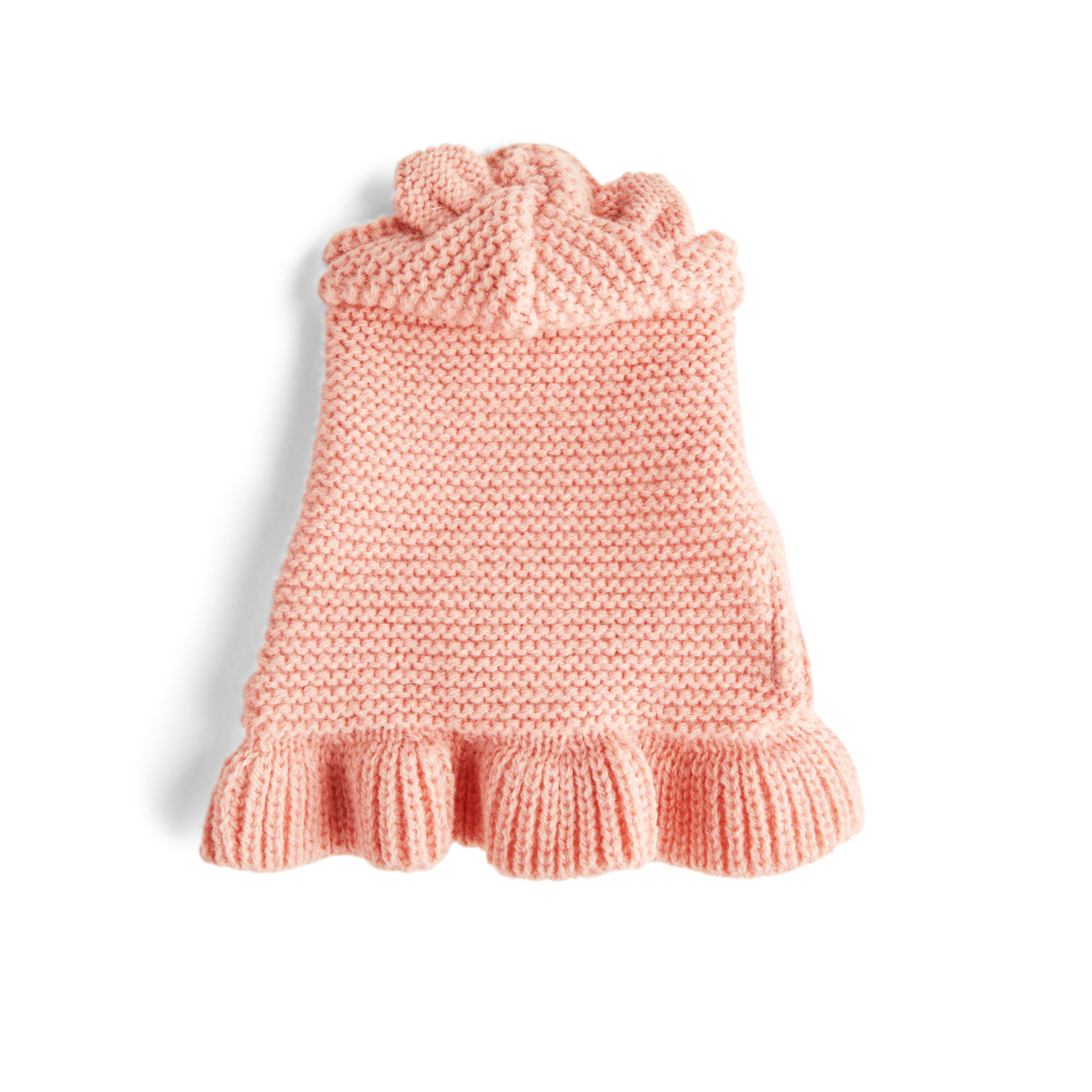 YOULY Blush Teddy Small Animal Dog Hoodie, Pink