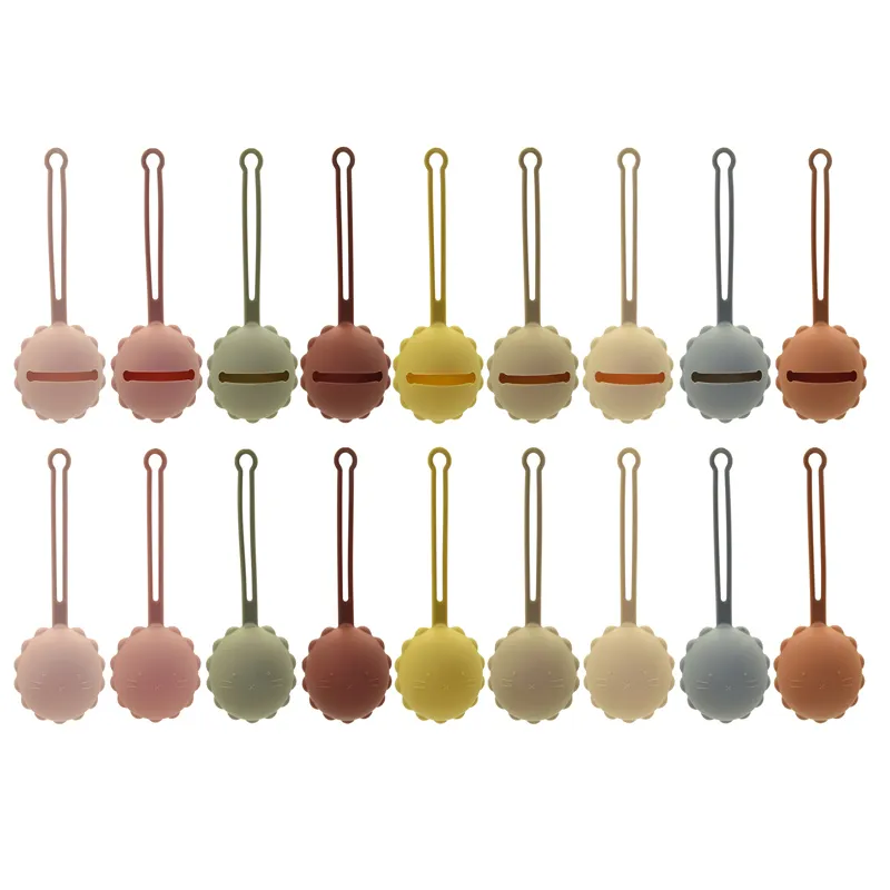 Silicone Pacifier Holder Case Cute Cat Shape Dummy Storage Bag Food Grade Portable Baby Feeding Accessory for New Mommy ZZ