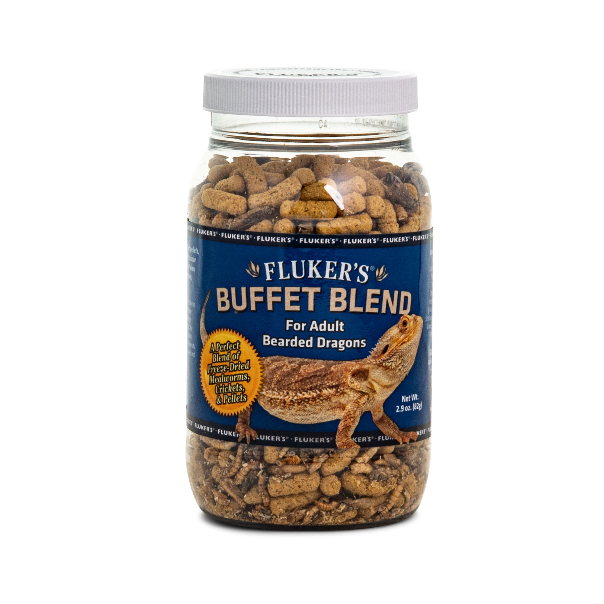 Fluker's Buffet Blend Food for Adult Bearded Dragons, 2.9 oz.