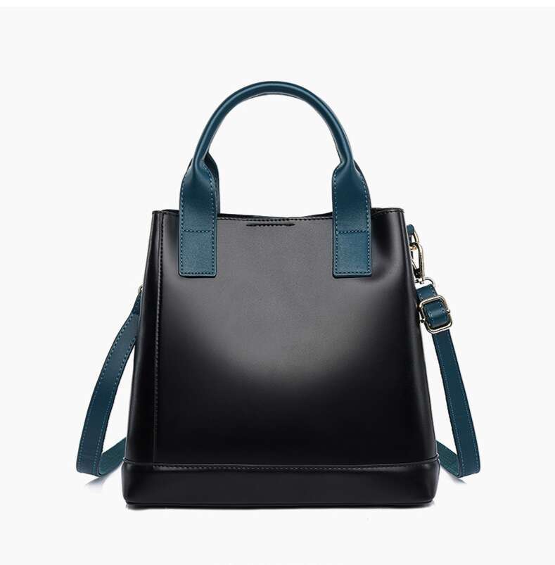 LEMON KOKO Handbag, New Bucket Contrasting Color Women's Crossbody Bag, Fashionable Large Capacity Commuting Tote Bag For Women
