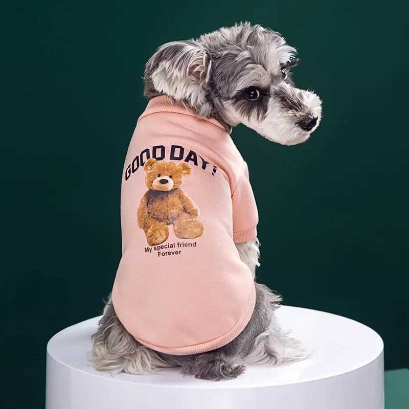 Dogs Winter Cute Clothes Puppy Warm Pullover Sweatshirt Bear Pattern Pet Jacket for Small Medium Dog Cat Coats Chihuahua CostumeXJ241125