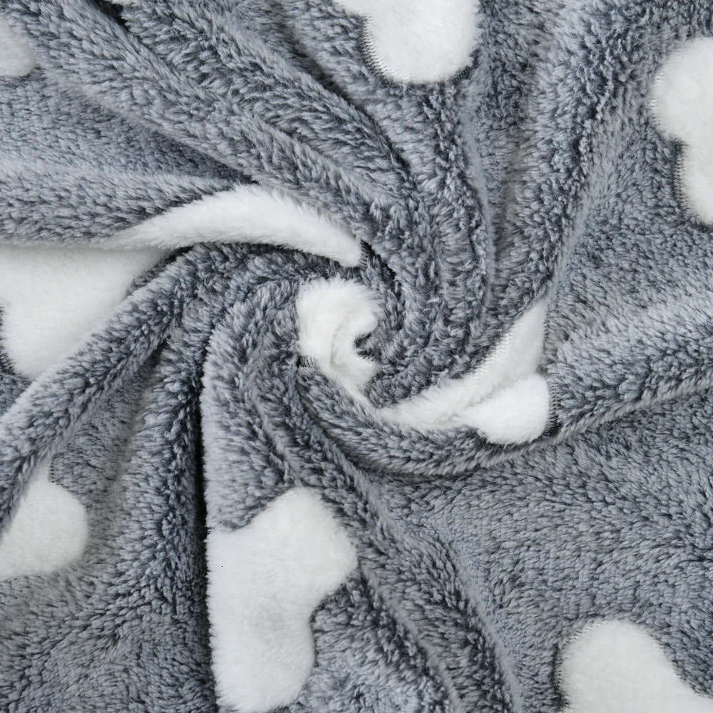 Soft Cozy Dog Bed Mat For Small Large Dogs Bone Star Avocado Print Warm Mattress Pet Cat Sleeping Blanket Puppy Travel Supplies 241125