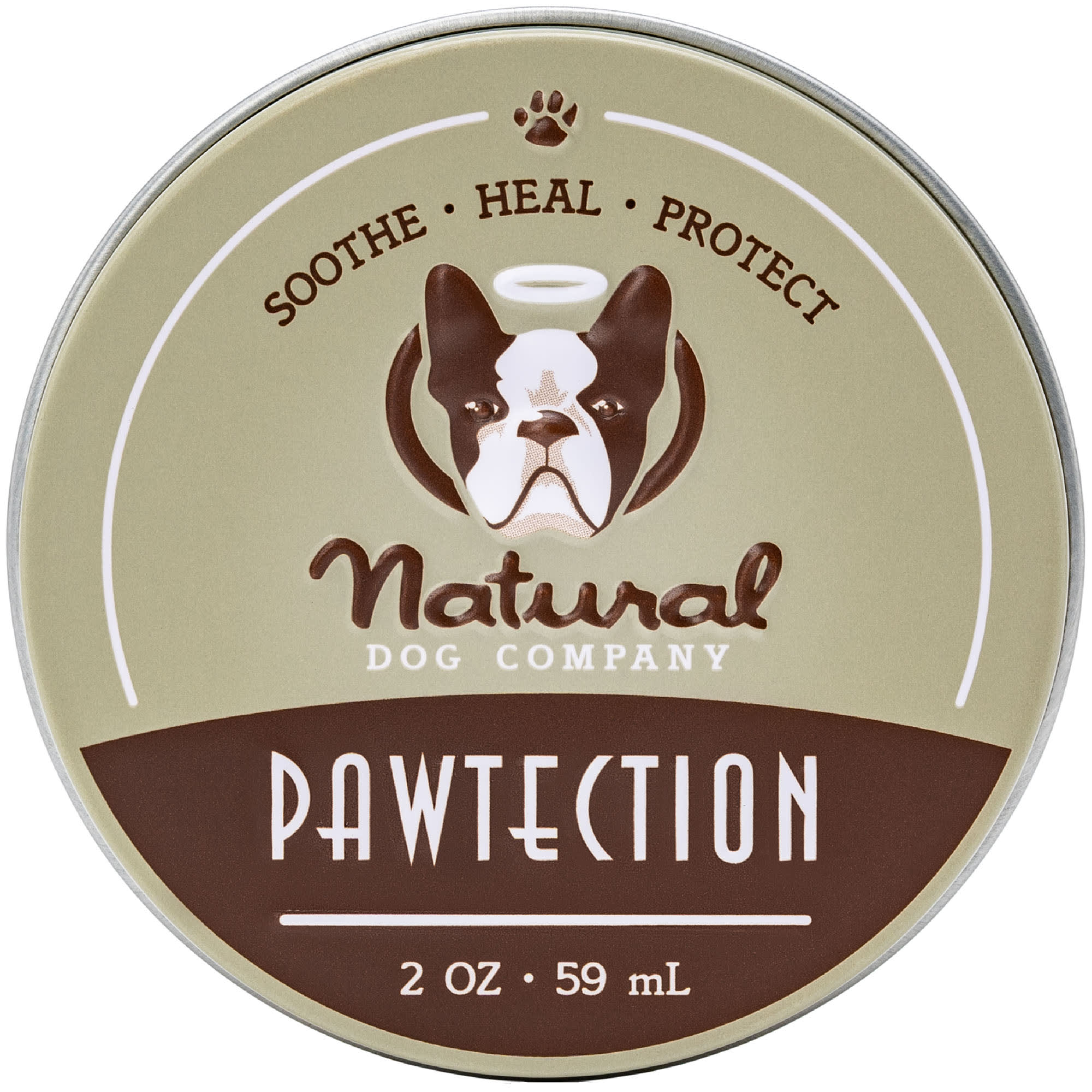 Natural Dog Company Paw Protection Balm Tin for Dogs, 2 oz.