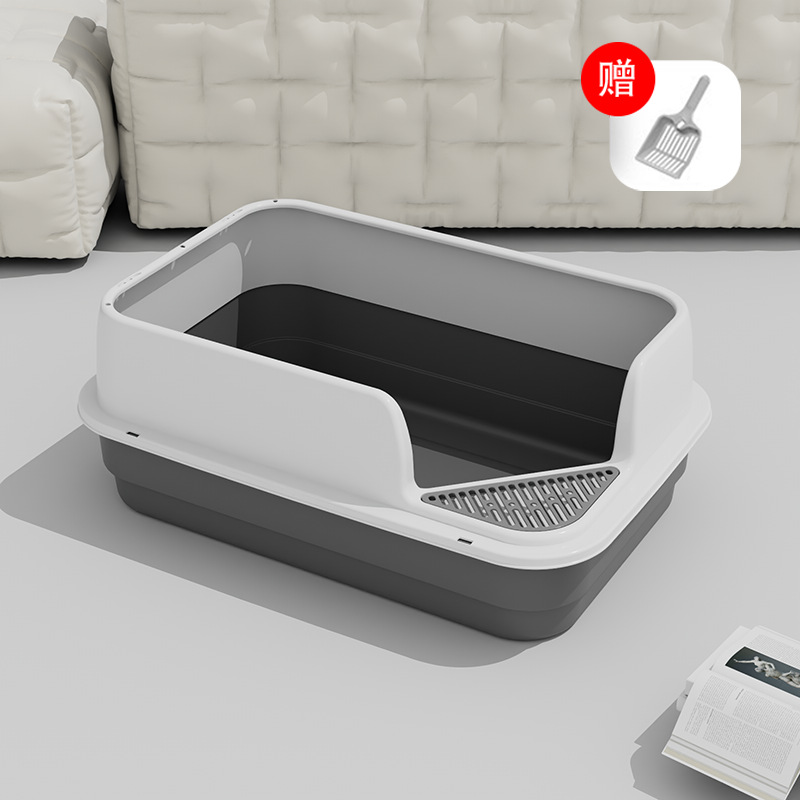 Factory Wholesale Luxury Cat Litter Puppy Shaped Box Litter Box For Cats Toilet Pan Cat Litter Box Detachable Easy To Clean
