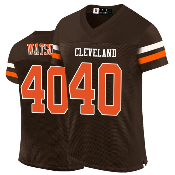 95 Myles Garrett Cities Football Jerseys Nick Chubb Winston Njoku Cedric Tillman Denzel Ward Jerry Jeudy Custom All Stitched Name and Number
