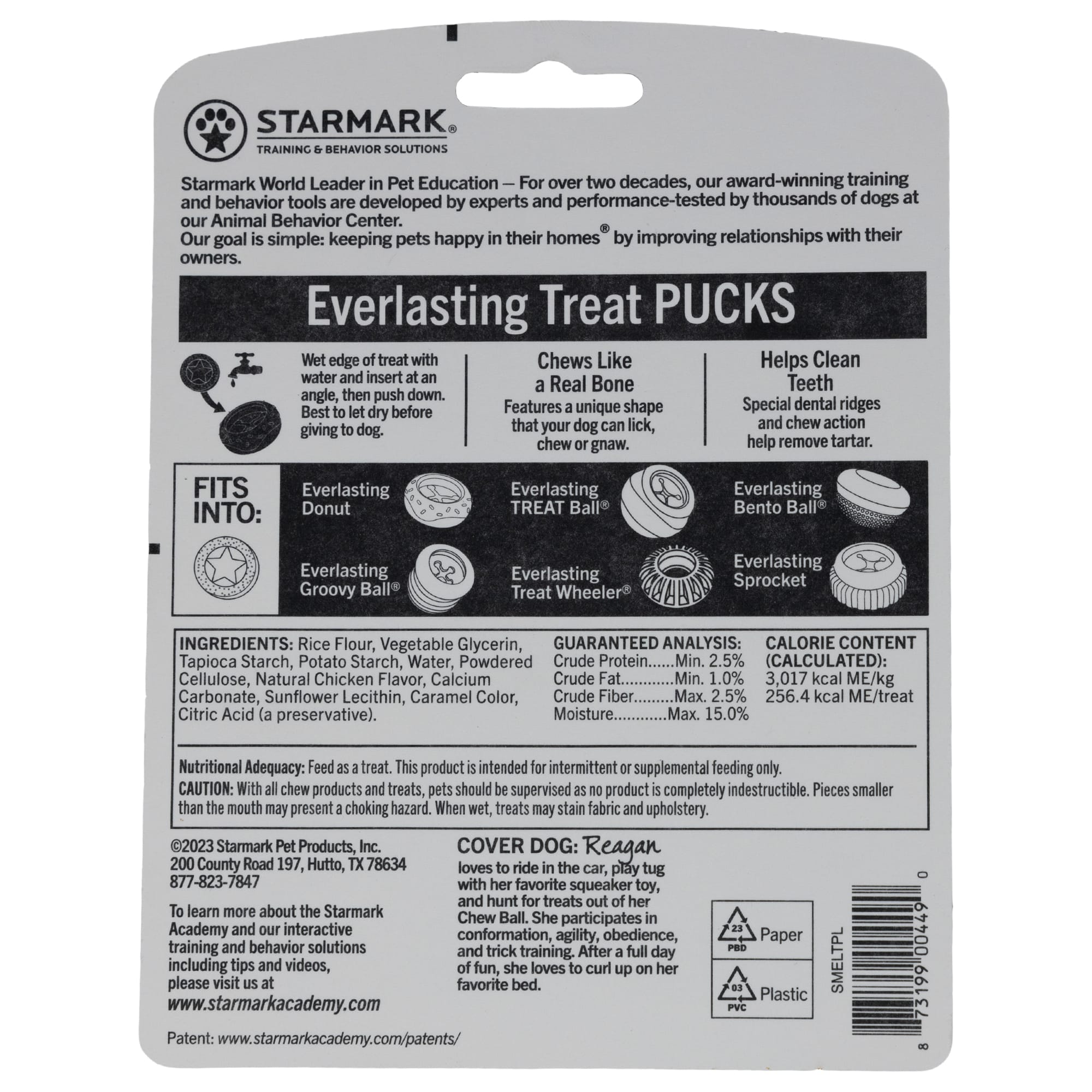 Starmark Everlasting Treat Puck Toy for Dogs, Large