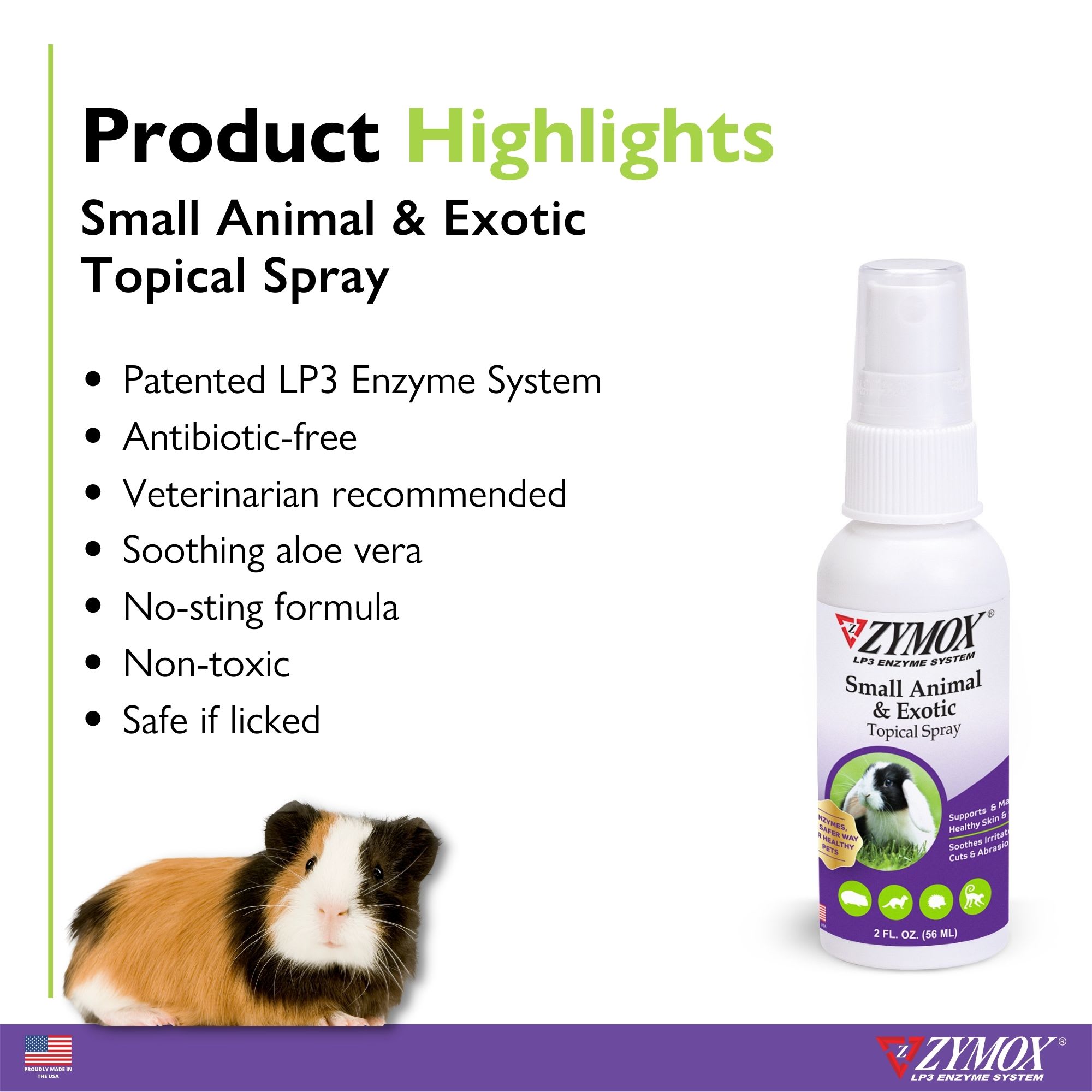 Zymox Small Animal Topical Spray, 2 fl. oz.