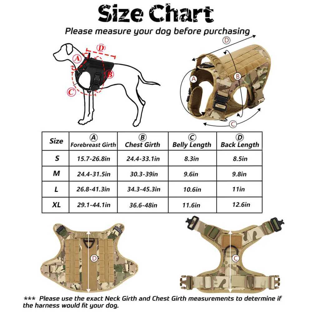 Large dog harness and belt set pet German Shepherd Malinois training walking vest Large dog harness and collar X250326