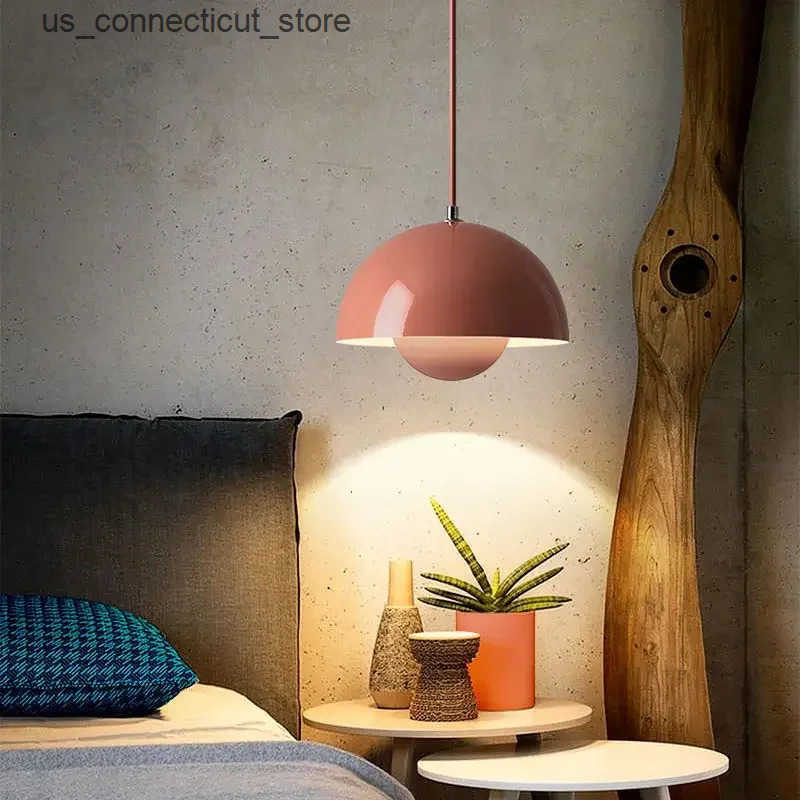 Pendant Lamps 23cm Creative Chandelier Bedroom Study Restaurant Pendant Lights Decorative Lamp Multi-color Optional Modern Bud Indoor Lighting L240910