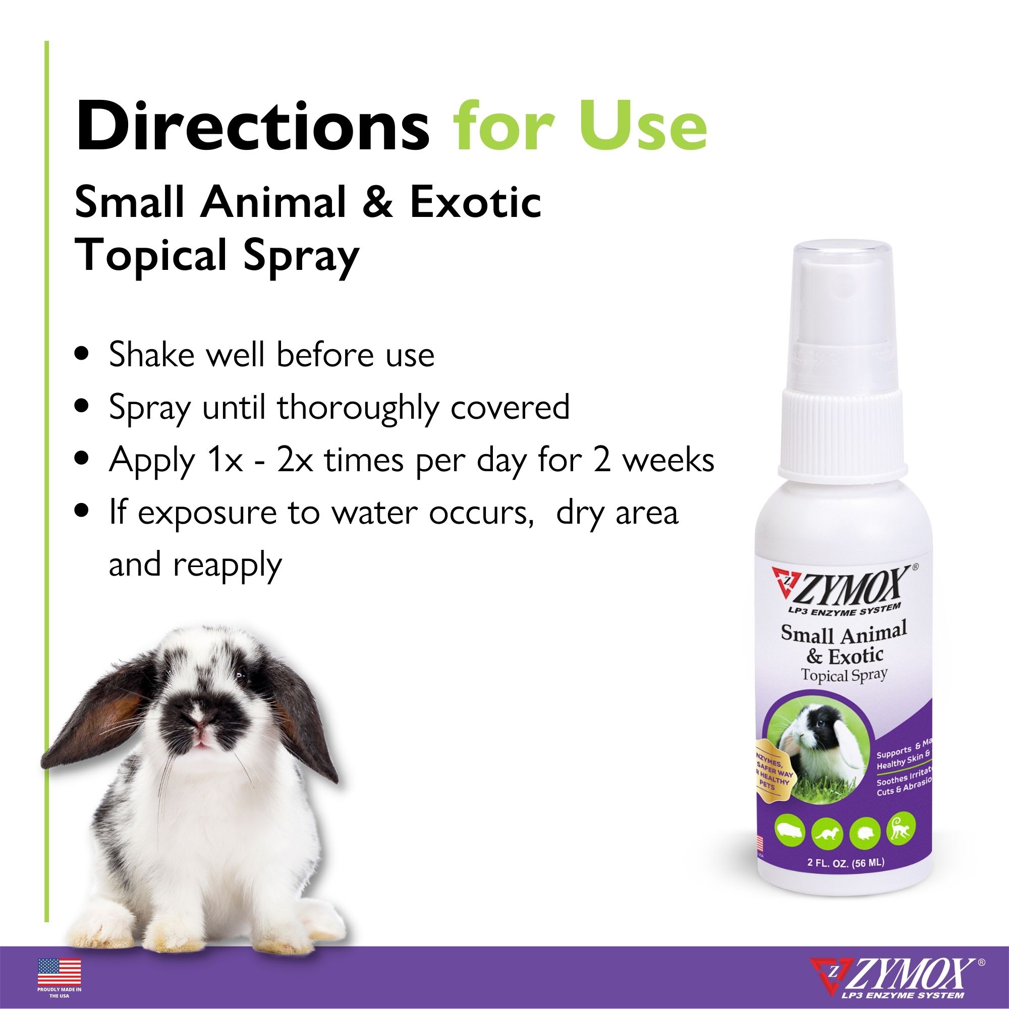 Zymox Small Animal Topical Spray, 2 fl. oz.