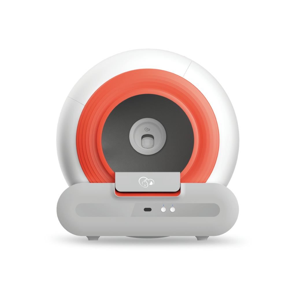 Q-Clean Wi-Fi App Controlled Smart Automatic Cat Litter Box ABS Plastic with Accessories for Small Animals