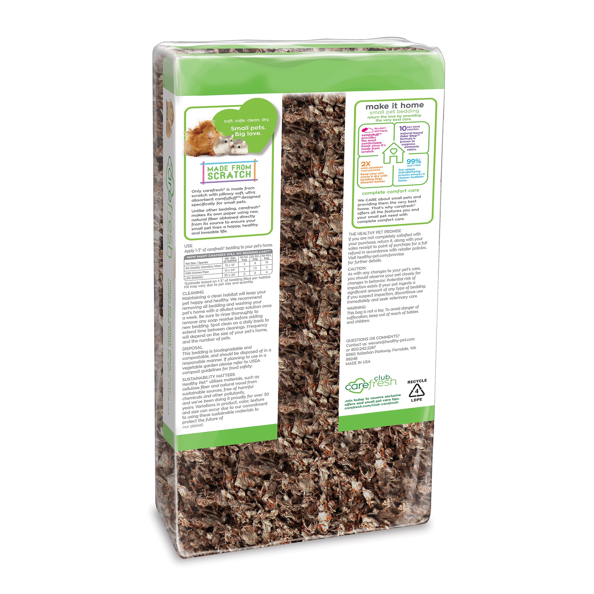Carefresh Natural Small Pet Bedding, 14 liters