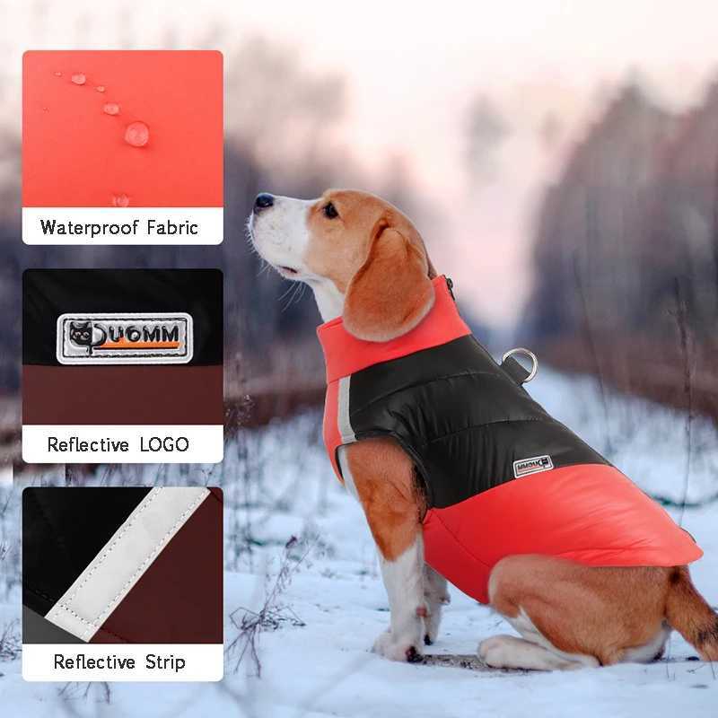 Waterproof Dog Jacket Winter Warm Dog Clothes for Small Large Dogs Puppy Vest Chihuahua Coat French Bulldog Yorkie Pug CostumeXJ241125