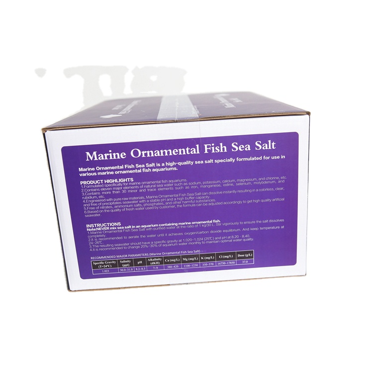 2024 Live Tropical Fish Feeding Tank with Plastic Sea Salt for Water Use